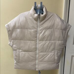 UGG Cream Short-Sleeve Puffer Vest